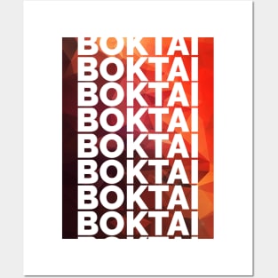 Boktai Font Poly Repeat Posters and Art